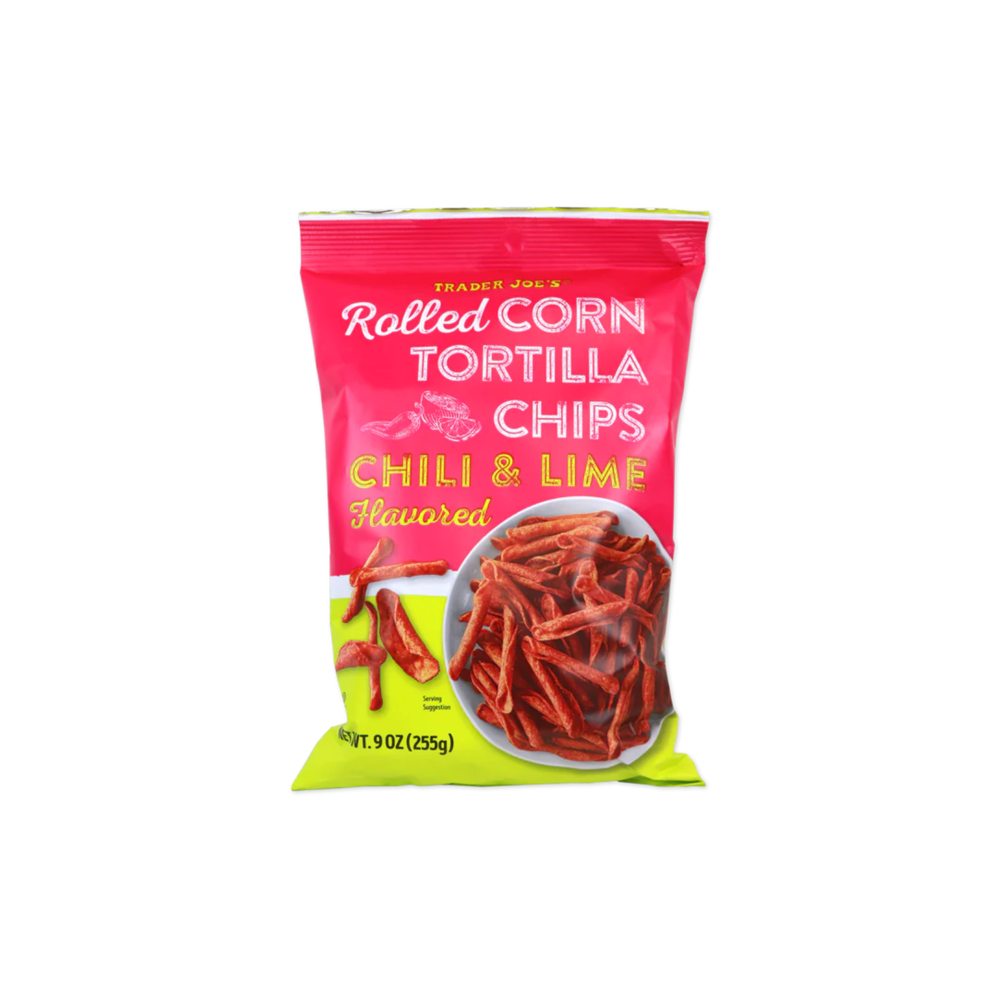 Chili & Lime Flavored Rolled Corn Tortilla Chips