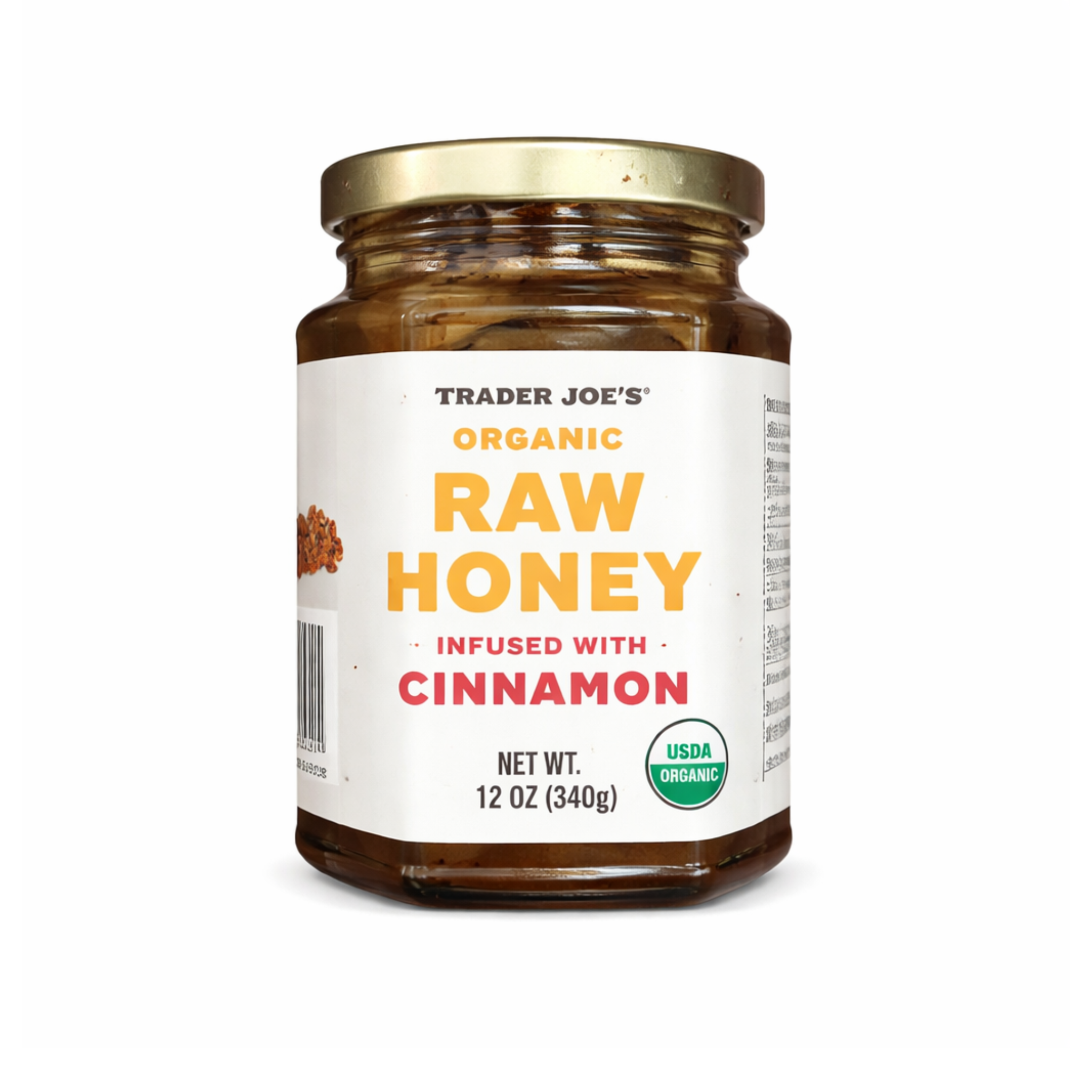 Organic Raw Honey Infused With Cinnamon