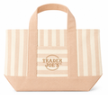 Trader Joe's Stripped Tan Mini Tote Bag
